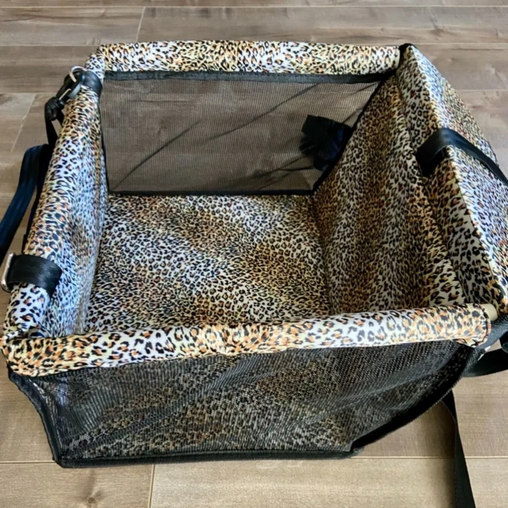 Petbobi Pet Car Booster Seat - Leopard Print